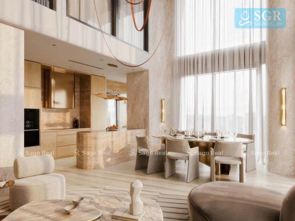 Căn hộ Duplex 04 phòng ngủ Zeit River Thủ Thiêm